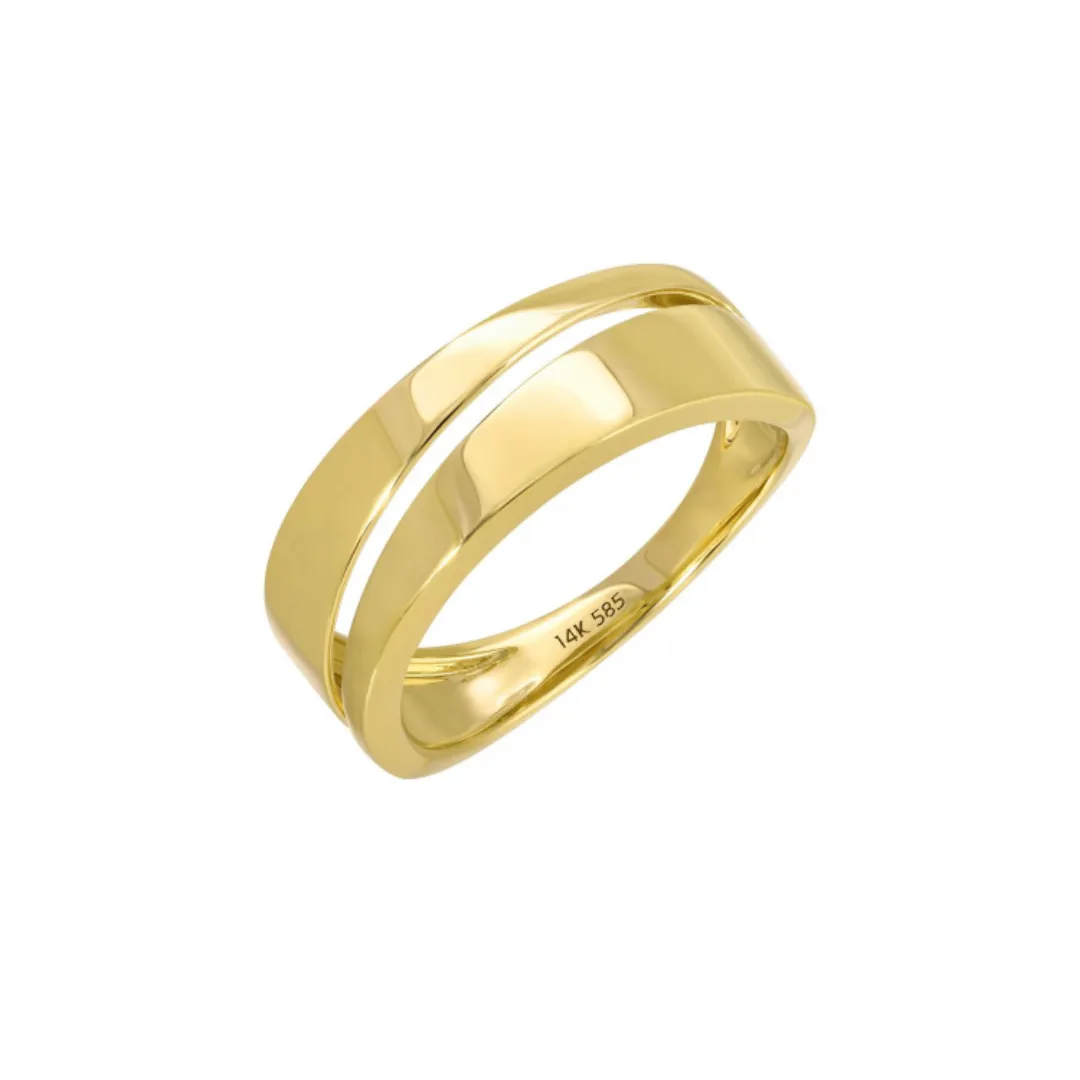 14K GOLD THEA SPLIT RING