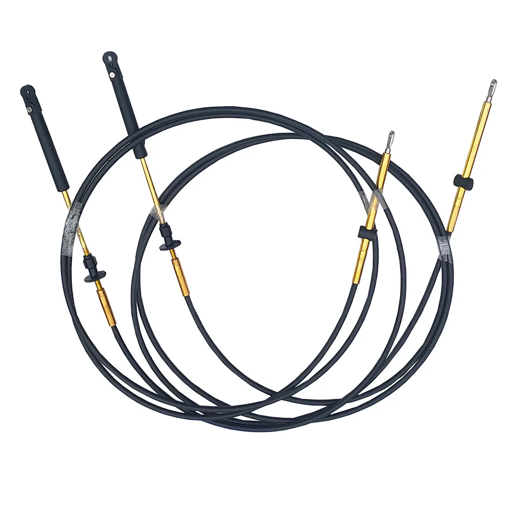 2x 14 ft Gear / Throttle Control Cables C14 for Johnson Evinrude OMC Outboard