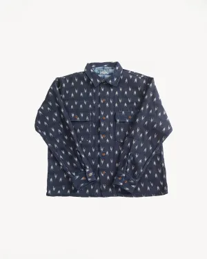 5712 - "Arrow Kasuri" Sashiko Shirt - Indigo