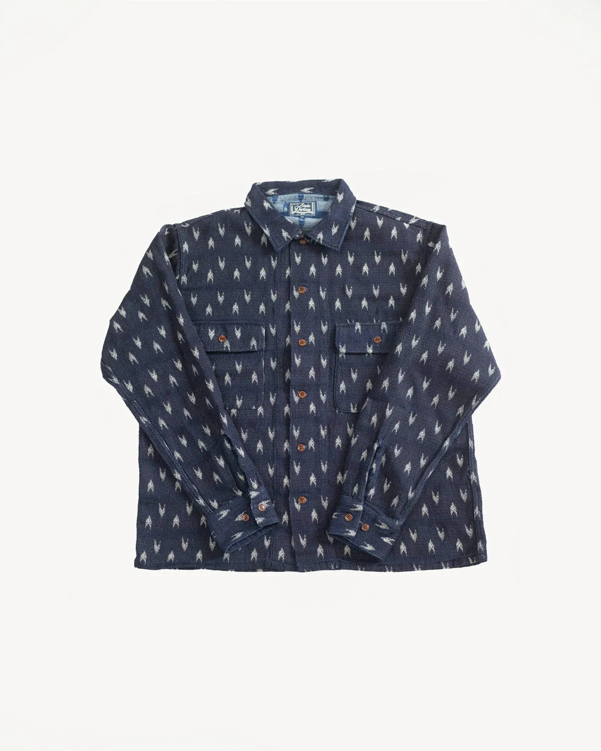 5712 - "Arrow Kasuri" Sashiko Shirt - Indigo