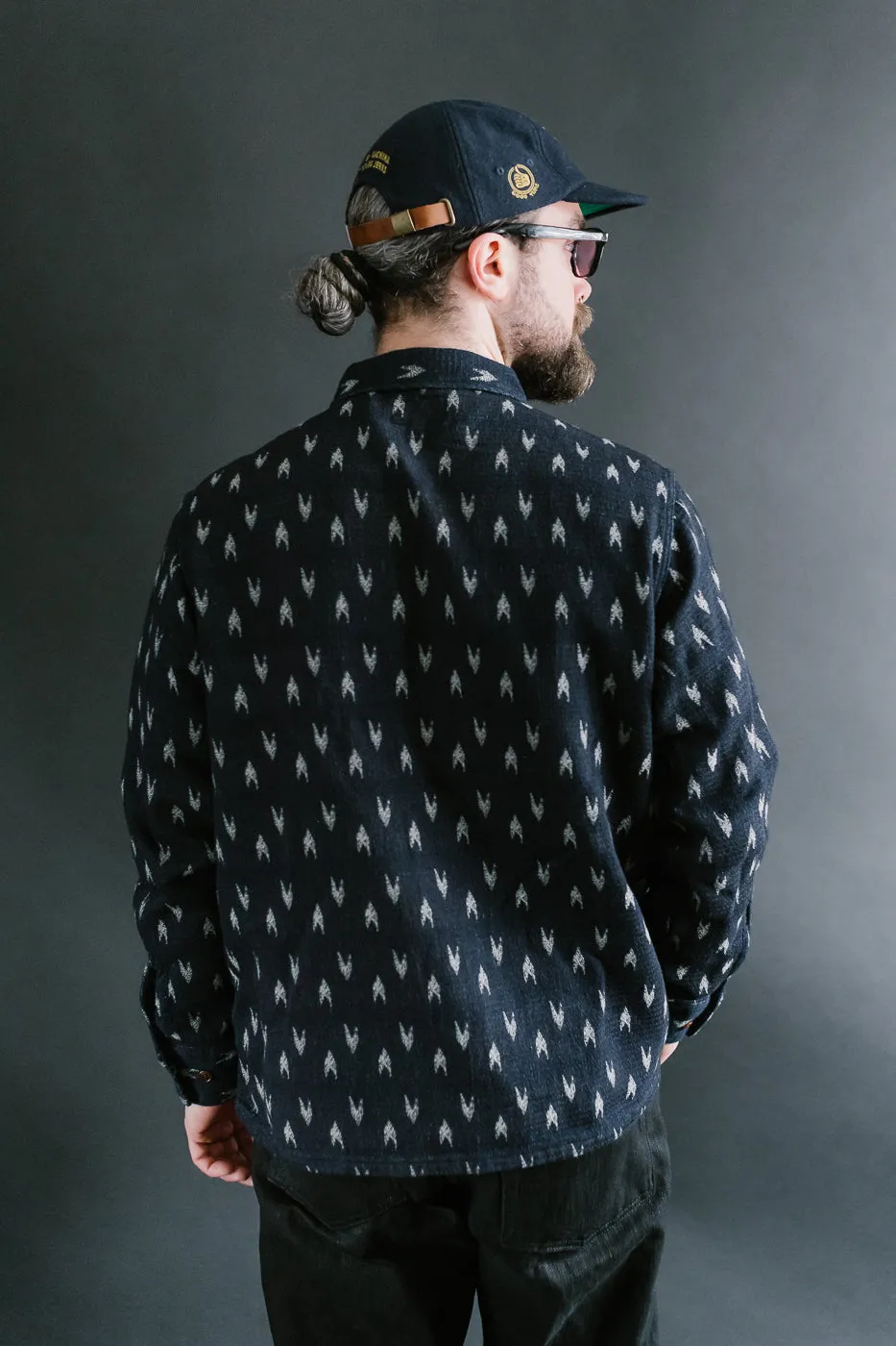 5712 - "Arrow Kasuri" Sashiko Shirt - Indigo