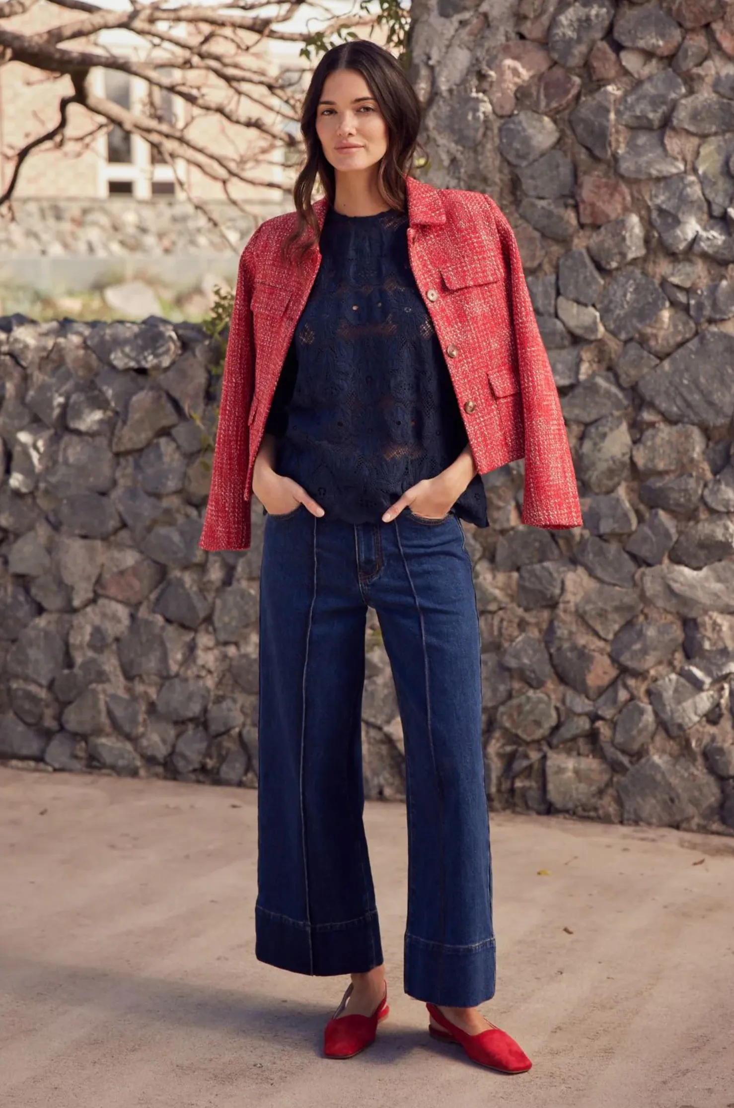 ADJOIN Jacket | FIRE BOUCLE