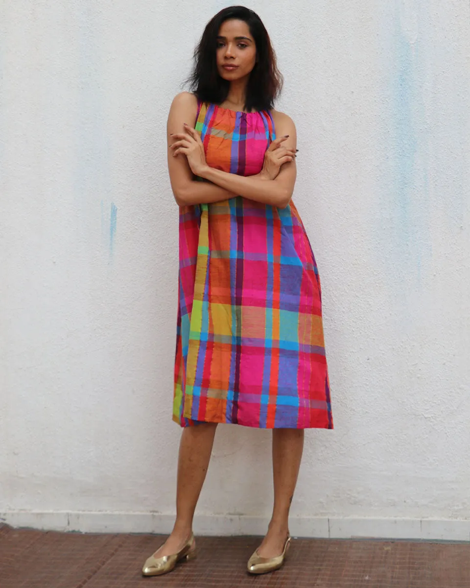 Aldora Handwoven Cotton Dress