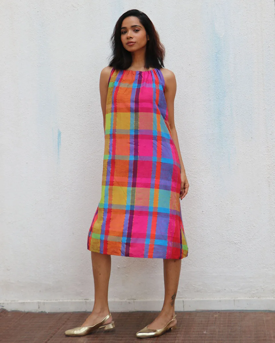 Aldora Handwoven Cotton Dress