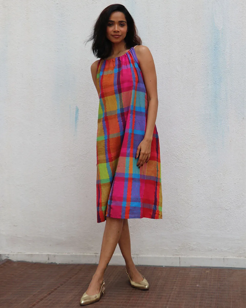 Aldora Handwoven Cotton Dress