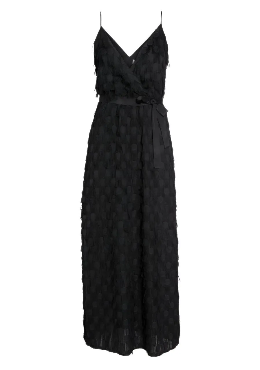 ALI & JAY Women's Black V-Neck Roosevelt Life Maxi Dress #7030049 X-Small NWT