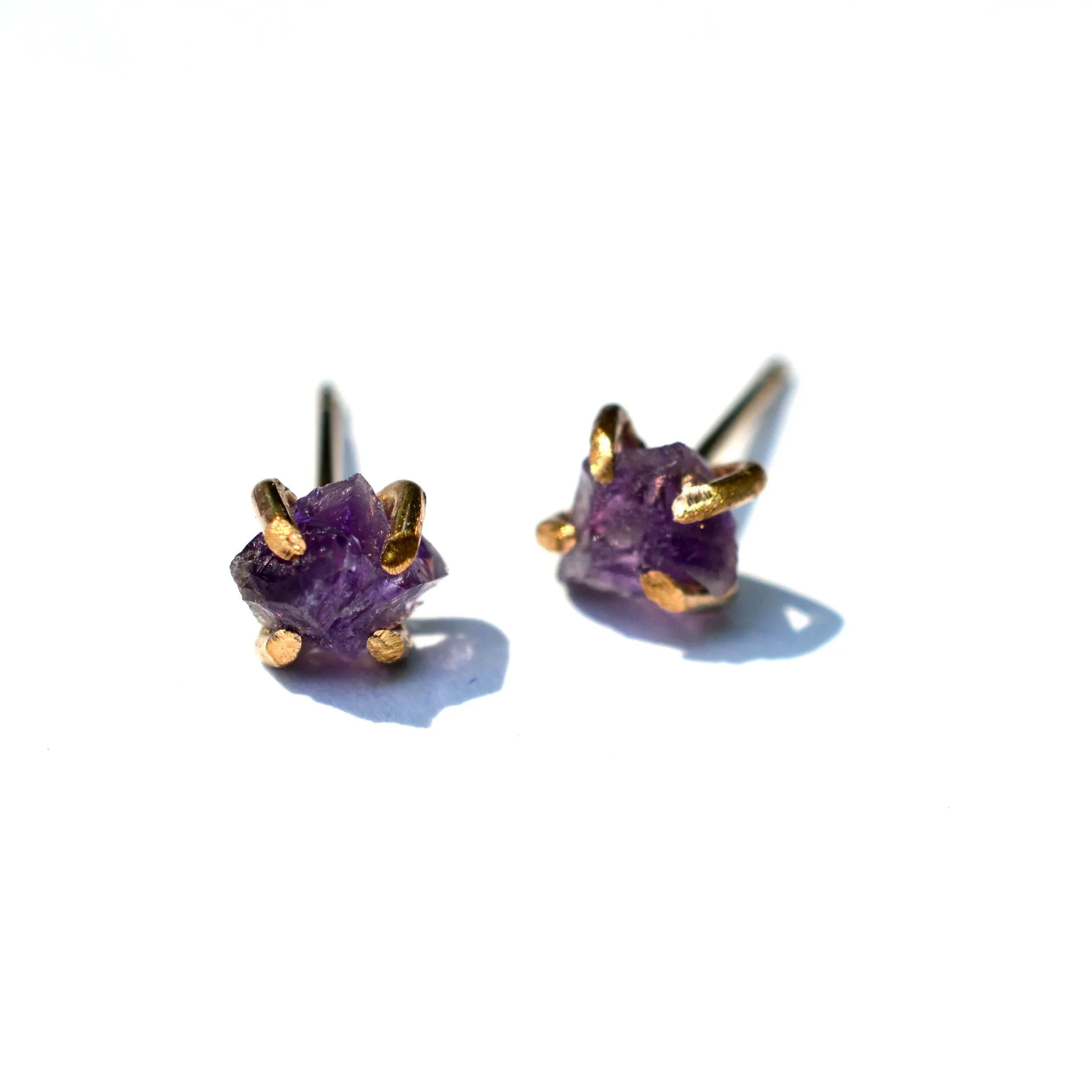 Amethyst Posts Earrings