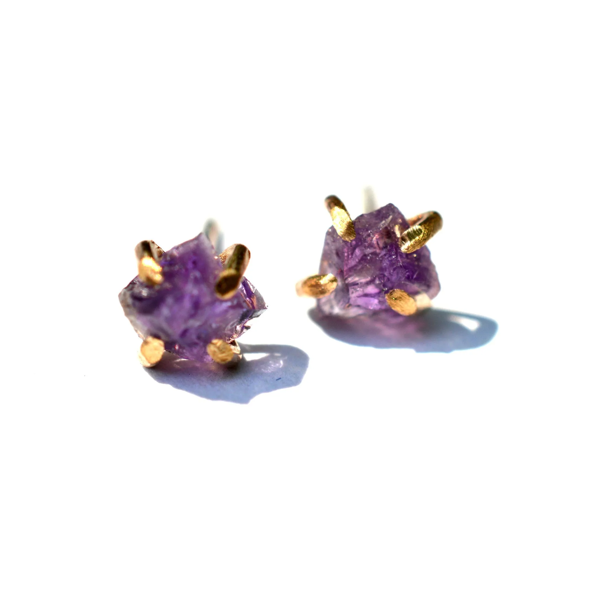Amethyst Posts Earrings