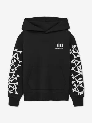 Amiri Kids Bones Hoodie in Black
