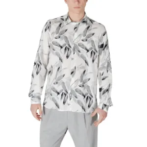Antony Morato White Floral Classic Shirt