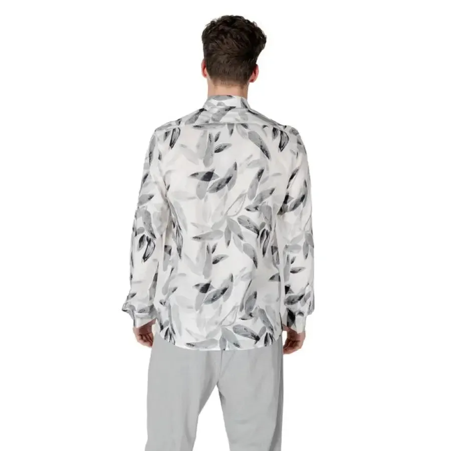 Antony Morato White Floral Classic Shirt