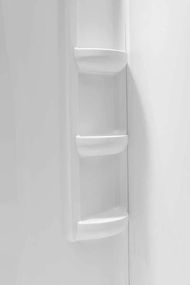 Anzzi Vasu 60 in. x 36 in. x 74 in. 3-piece DIY Friendly Alcove Shower Surround in White