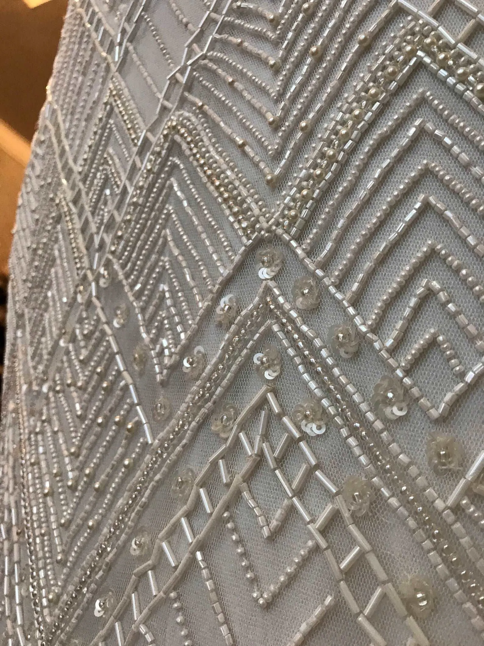 Art Deco Fully Beaded Fit & Flare Wedding Dress | Melody
