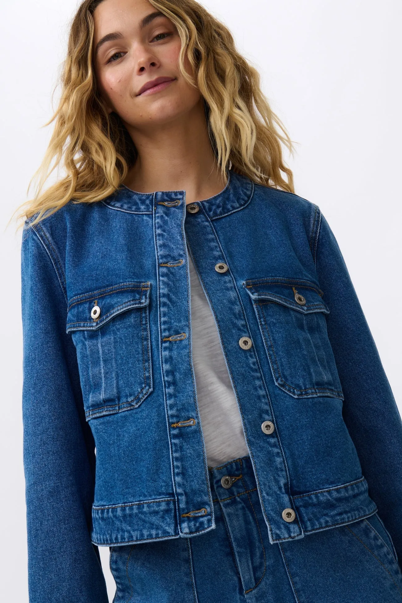 Audrey Jacket - 90's Blue