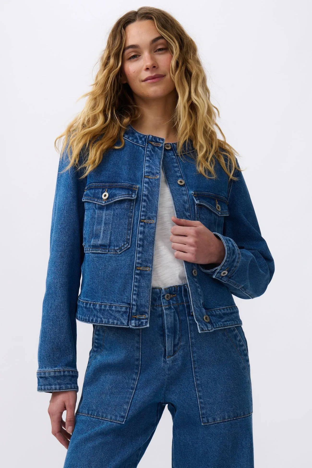 Audrey Jacket - 90's Blue