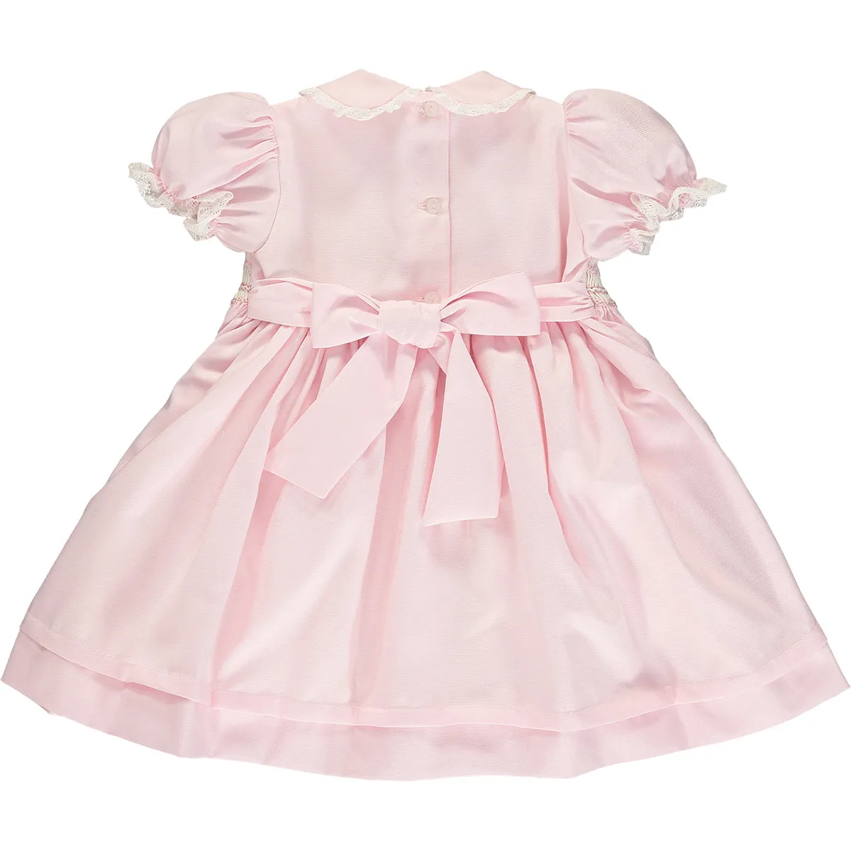 Baby Girl Pink Hand-Smocked Dress Set