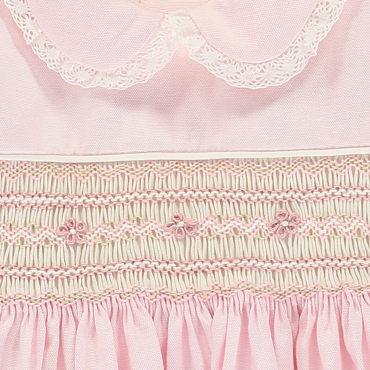 Baby Girl Pink Hand-Smocked Dress Set