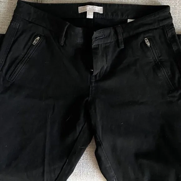 Banana republic black cropped jeggings 0, waist coverage up to 30 inch,inseam 27