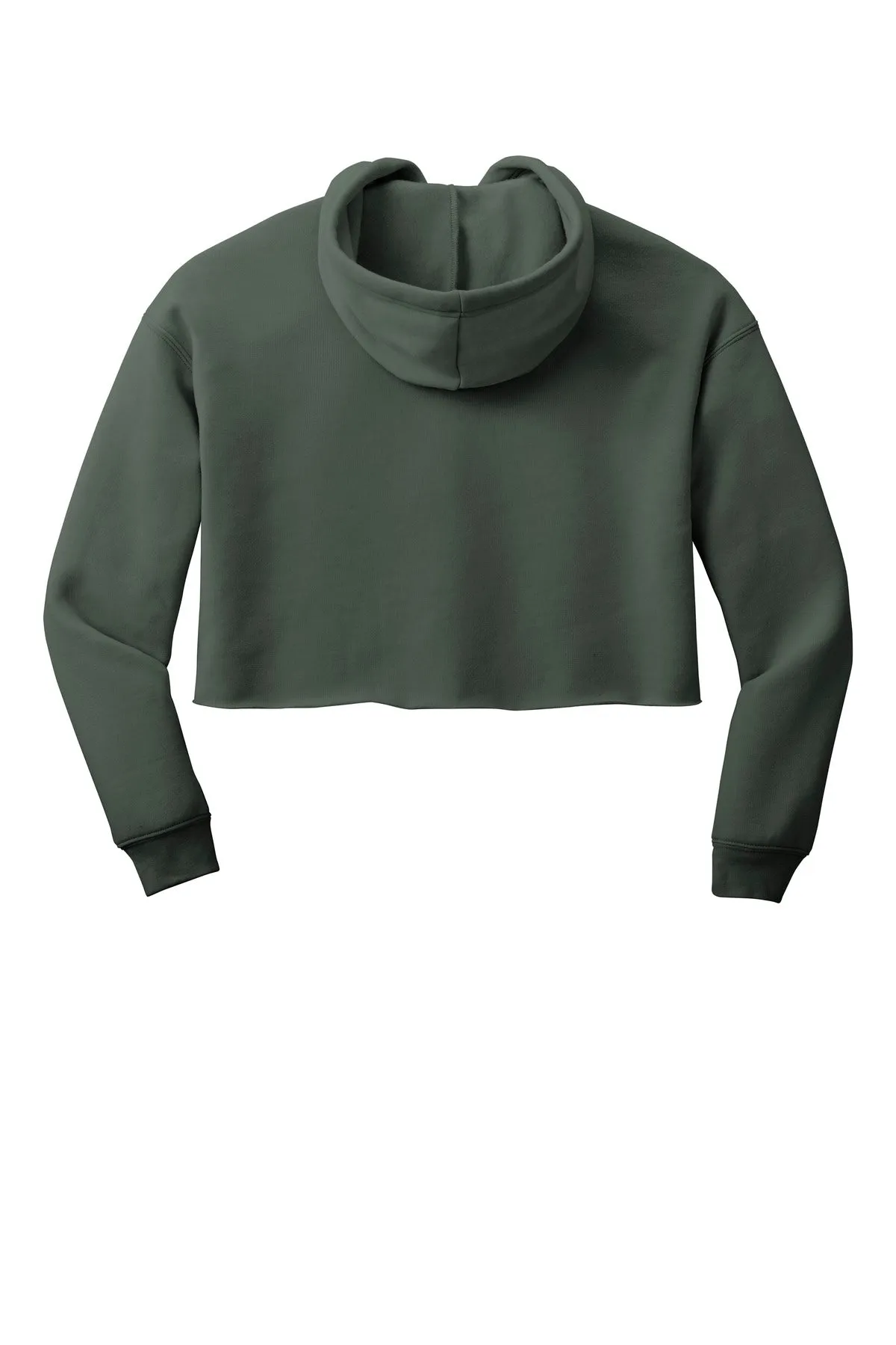 BELLA CANVAS  Women's Sponge Fleece Cropped Fleece Hoodie. BC7502 Military Green