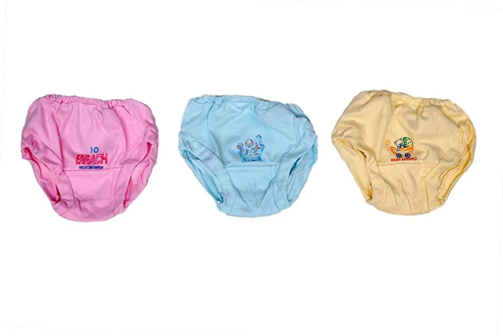 BelleGirl 100% Cotton Briefs Combo With Light Colour, Pack of 3