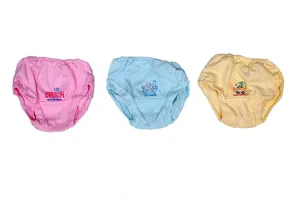 BelleGirl 100% Cotton Briefs Combo With Light Colour, Pack of 3