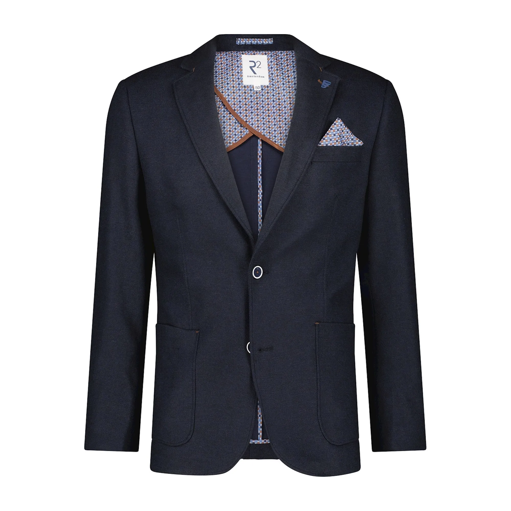 Birdseye print jersey jacket