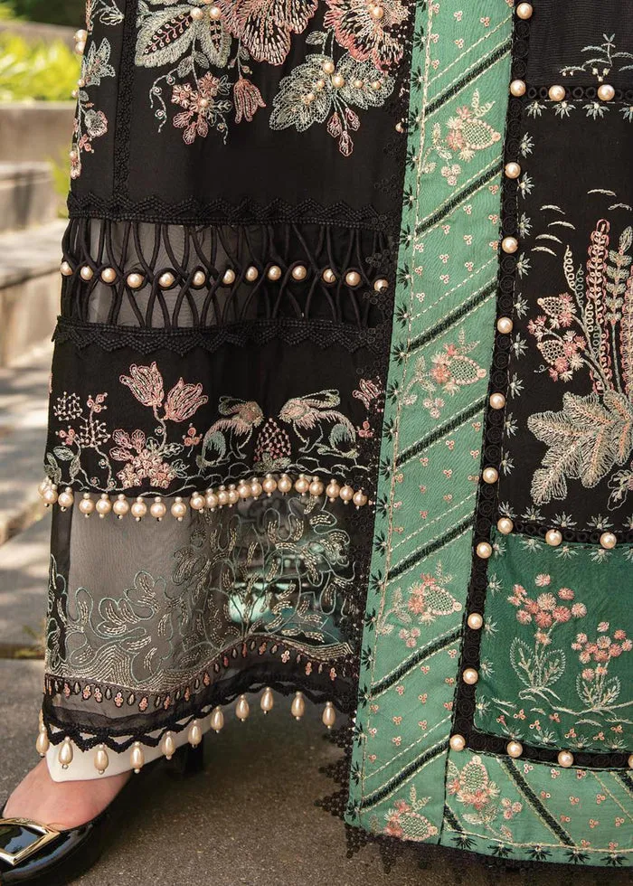Black and Green Lawn Salwar Kameez Pakistani Eid Dress