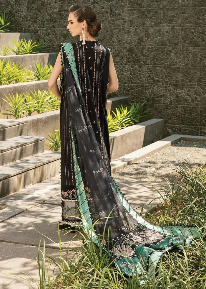 Black and Green Lawn Salwar Kameez Pakistani Eid Dress
