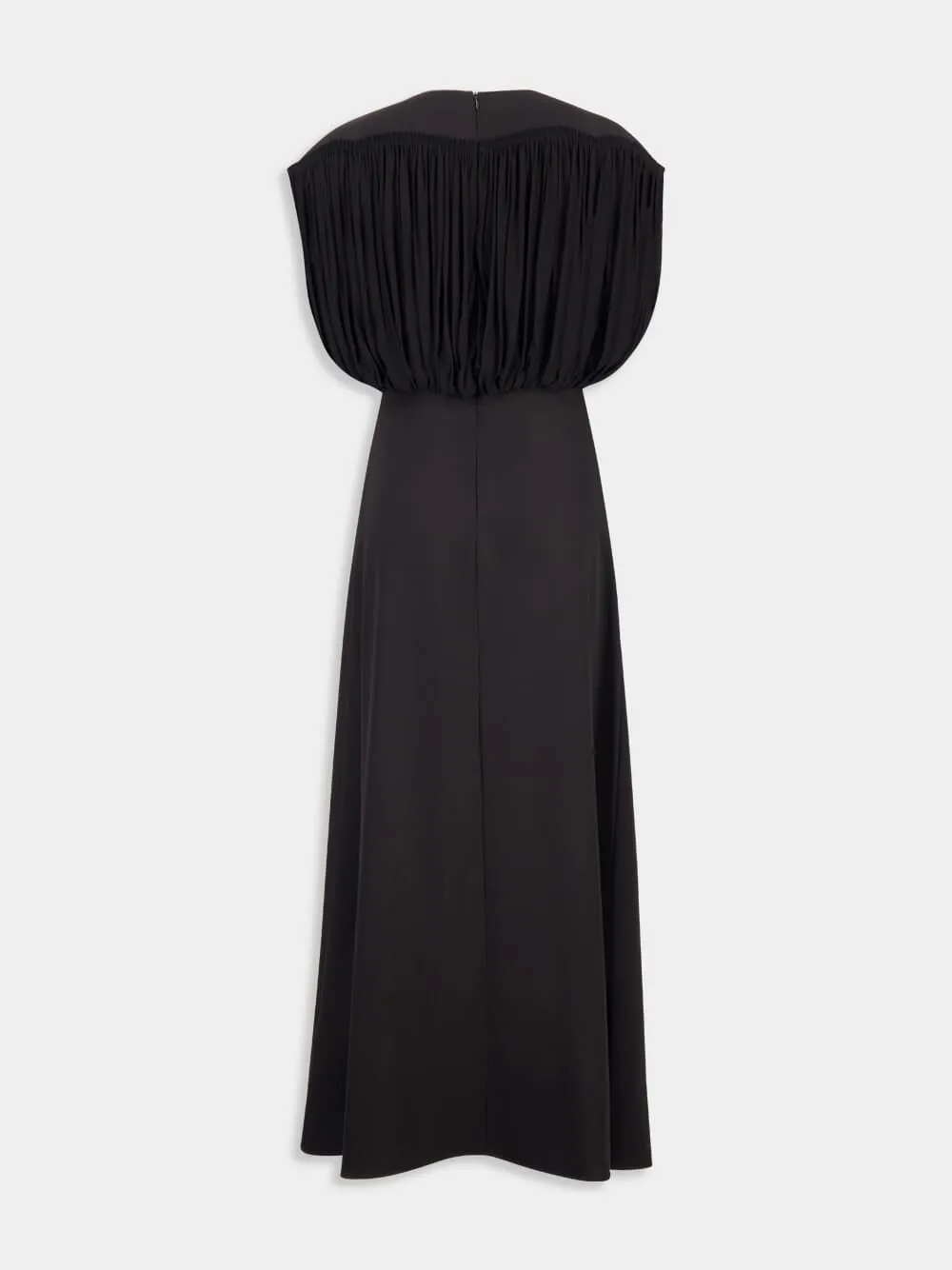 Black Crush Bias Midi Dress