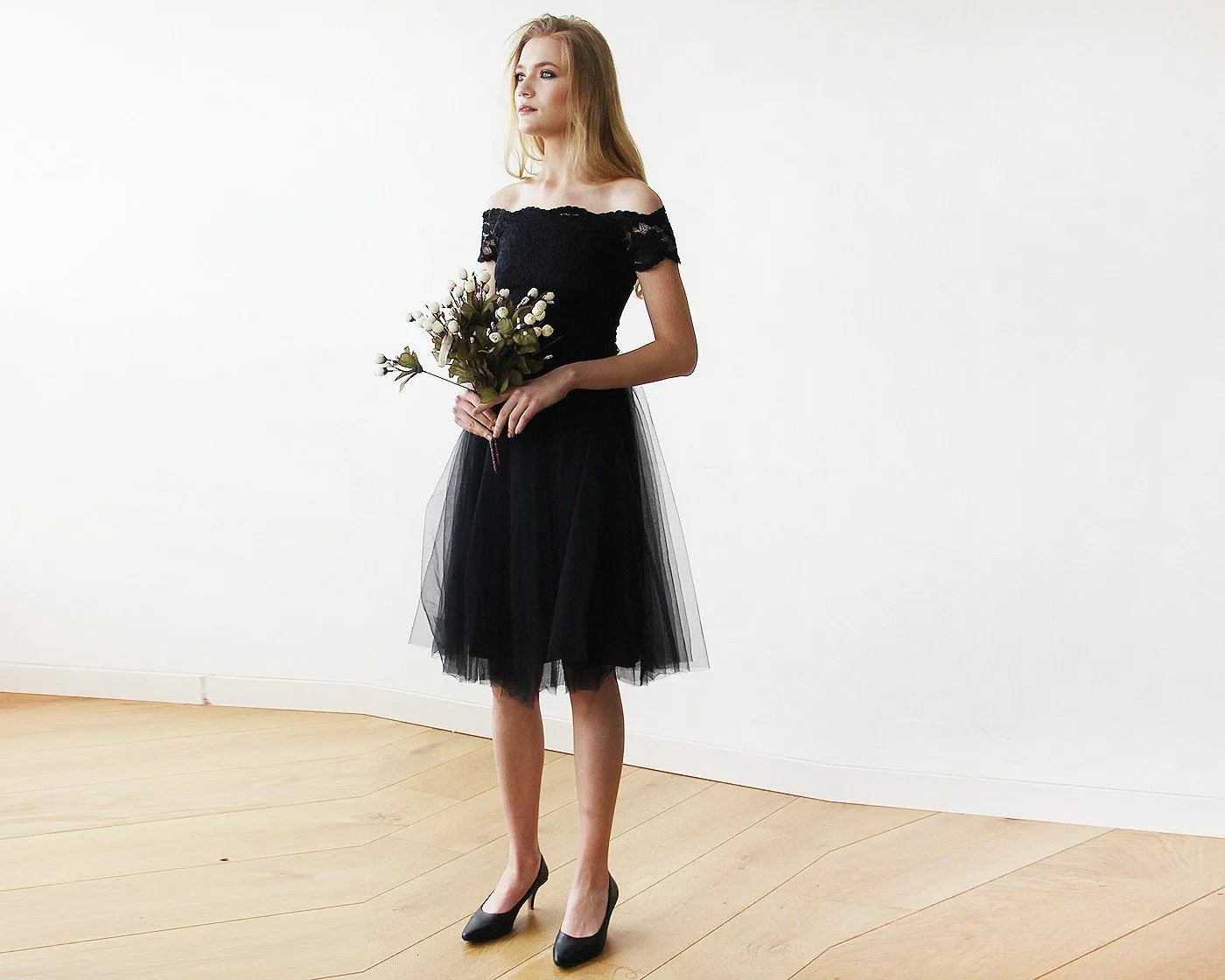 Black Midi Dress #1153