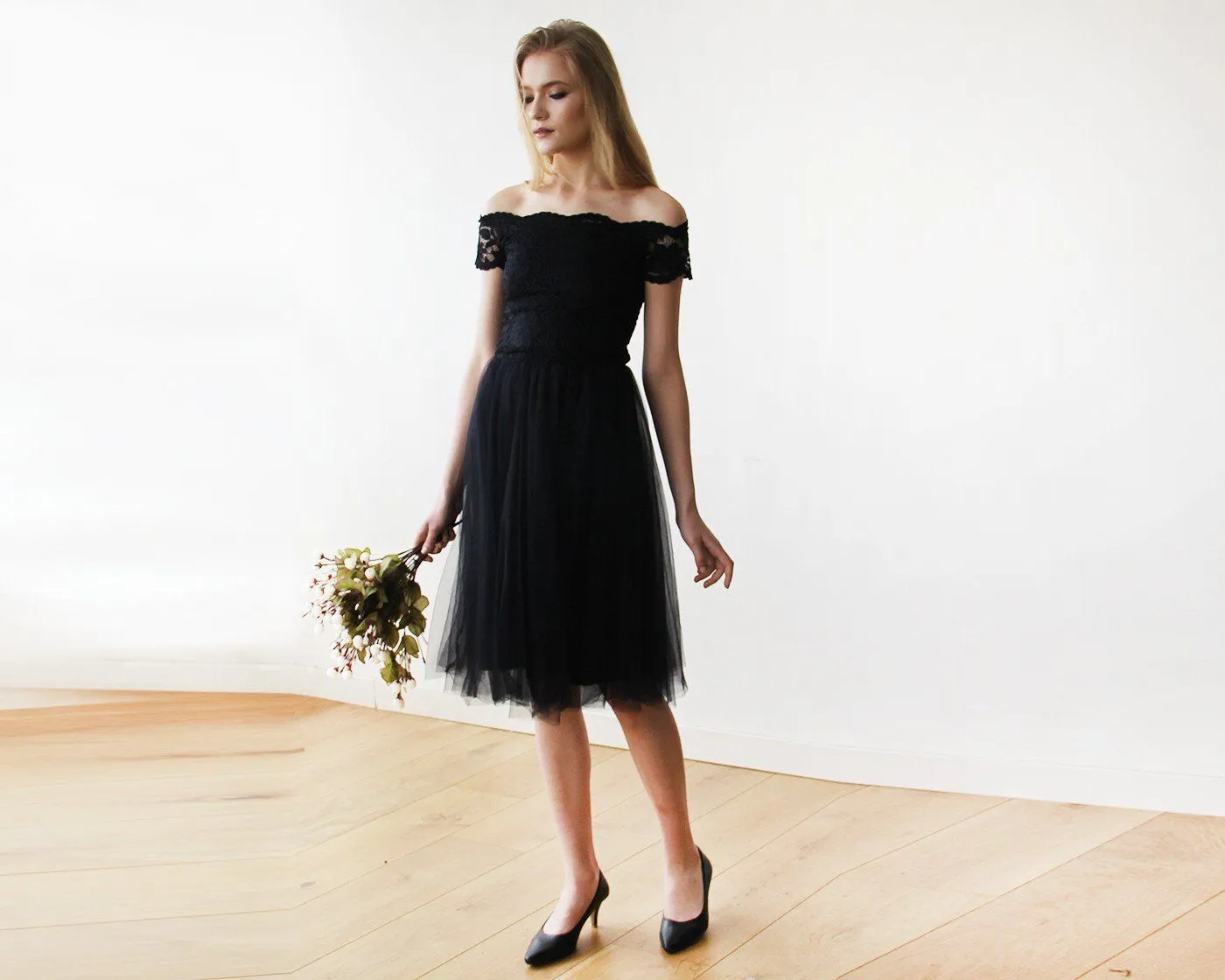 Black Midi Dress #1153
