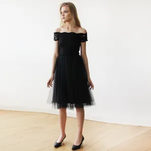 Black Midi Dress #1153