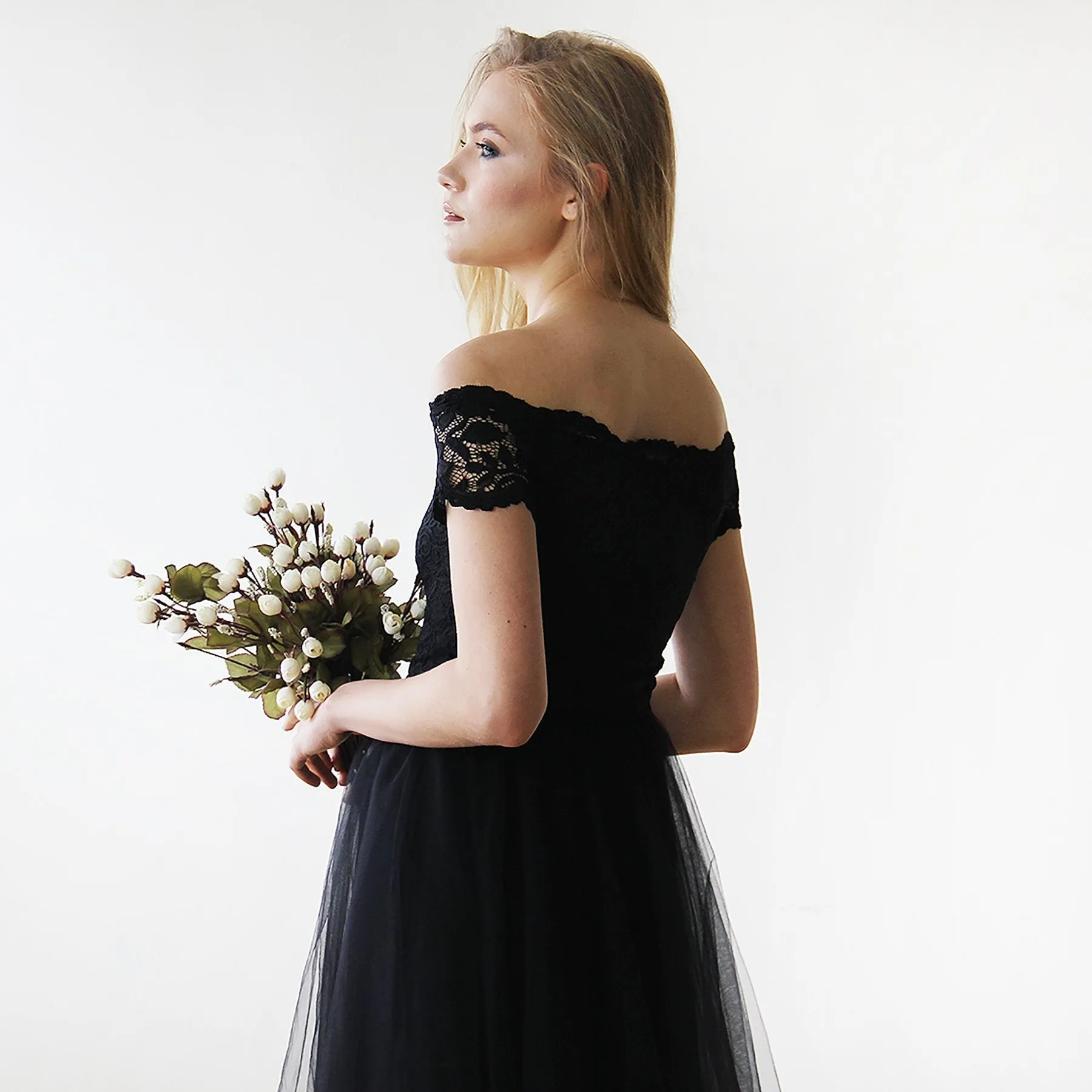 Black Midi Dress #1153