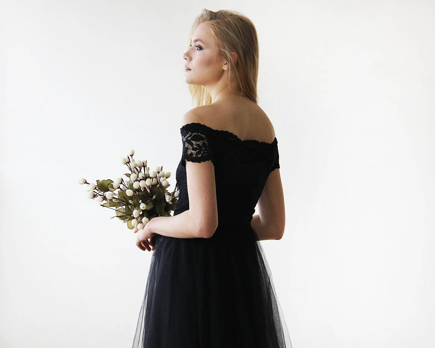 Black Midi Dress #1153