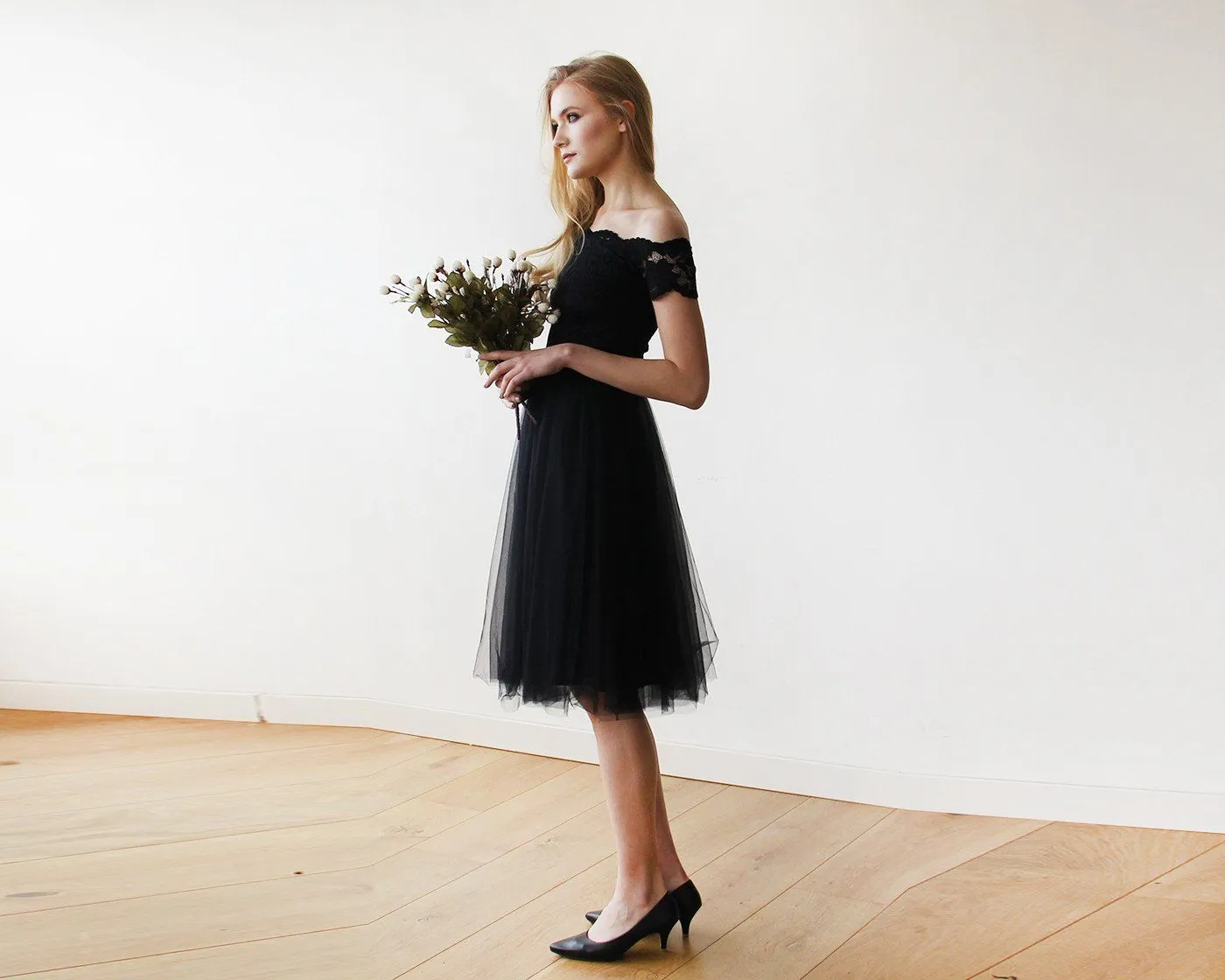 Black Midi Dress #1153