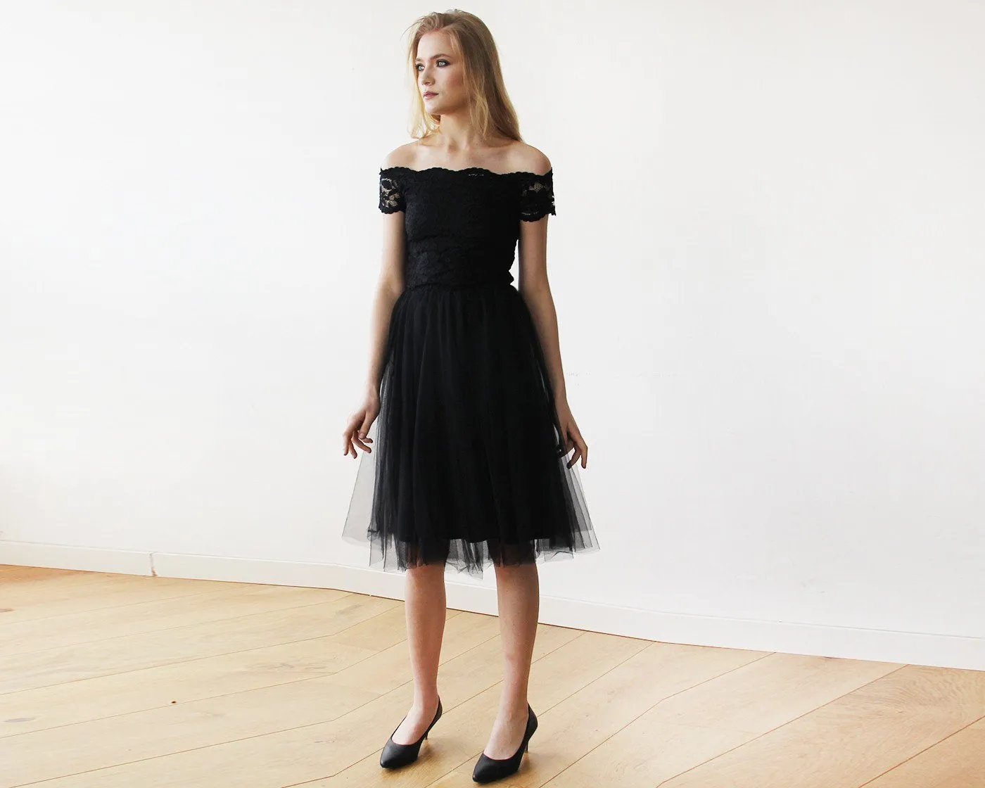 Black Midi Dress #1153
