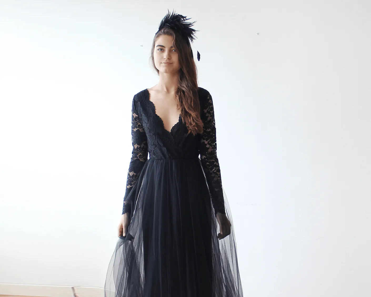 Black Tulle dress  1125