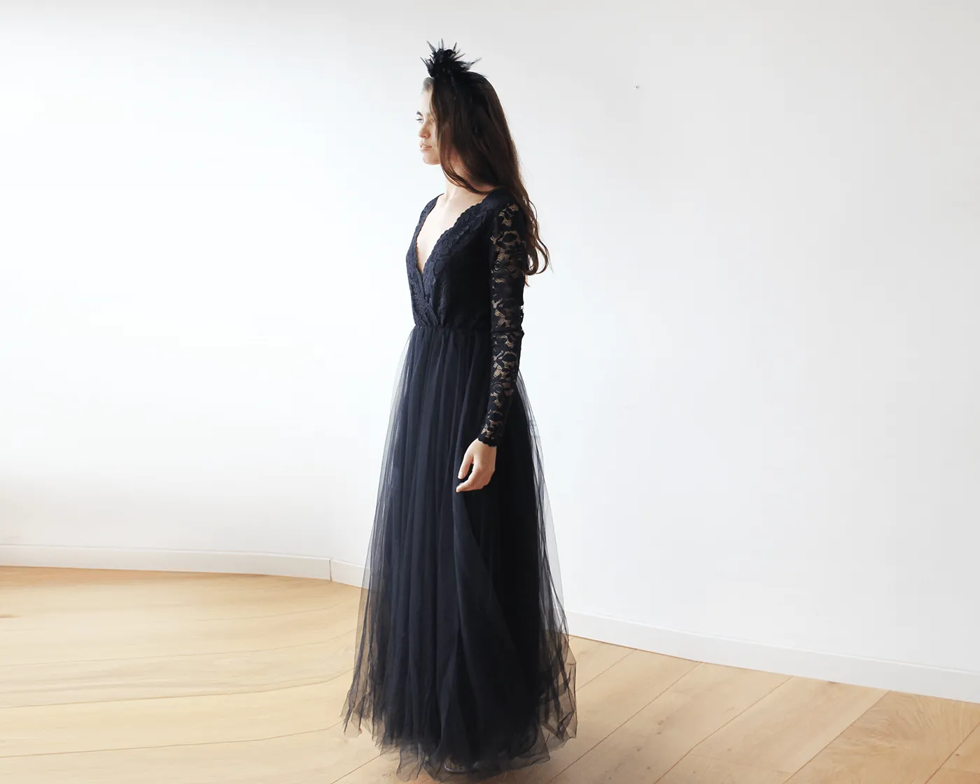 Black Tulle dress  1125