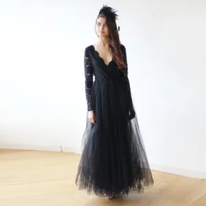 Black Tulle dress  1125
