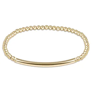 Bliss Bar Smooth 3mm Bead Bracelet