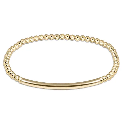 Bliss Bar Smooth 3mm Bead Bracelet