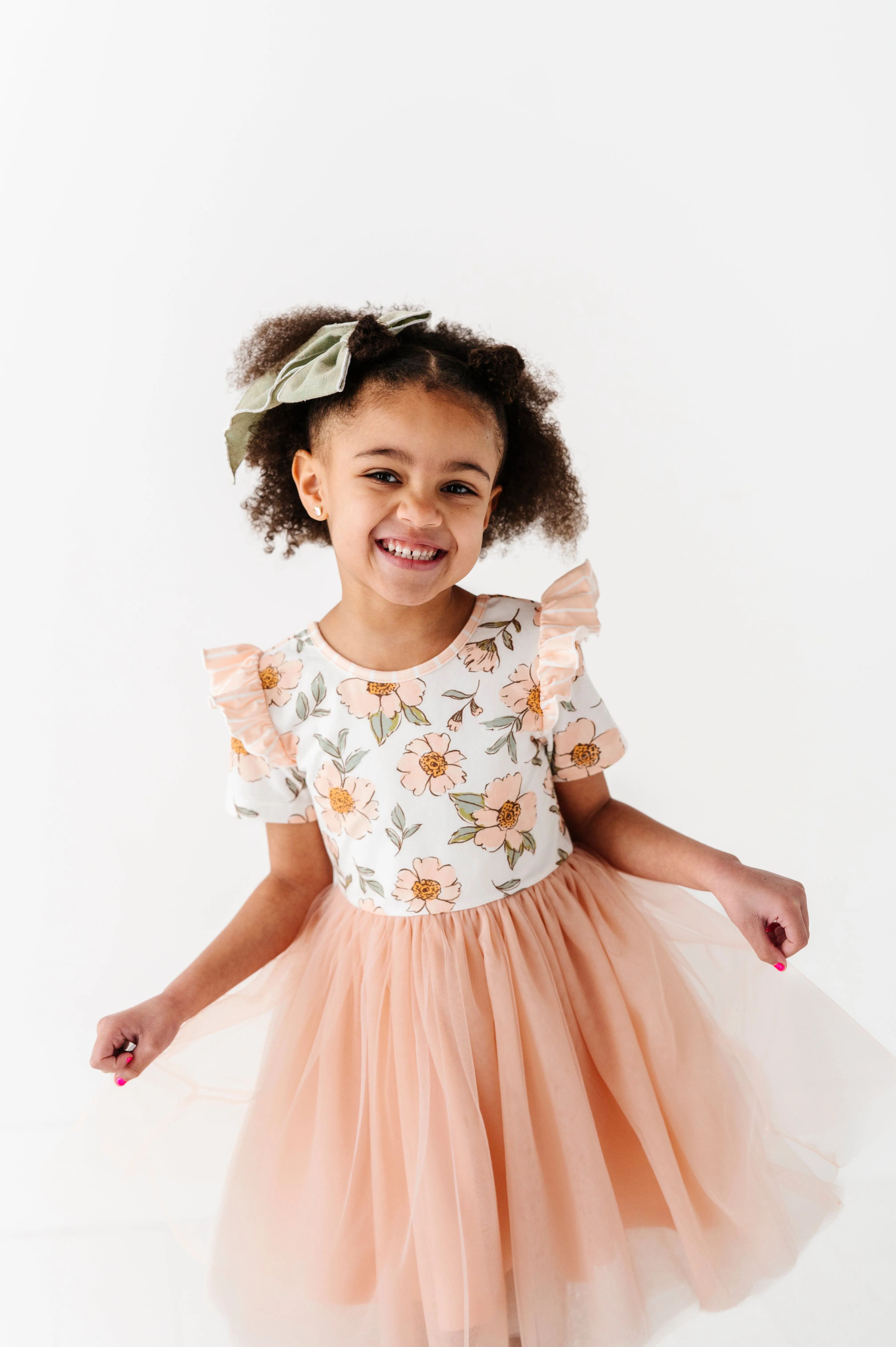 Blush Sweet Peonies | Tulle Dress
