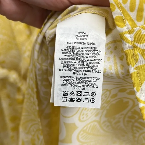 Boden Amy Sleeveless Midi Fit &amp; Flare Shirt Dress Passionfruit Gardenia - 16-18