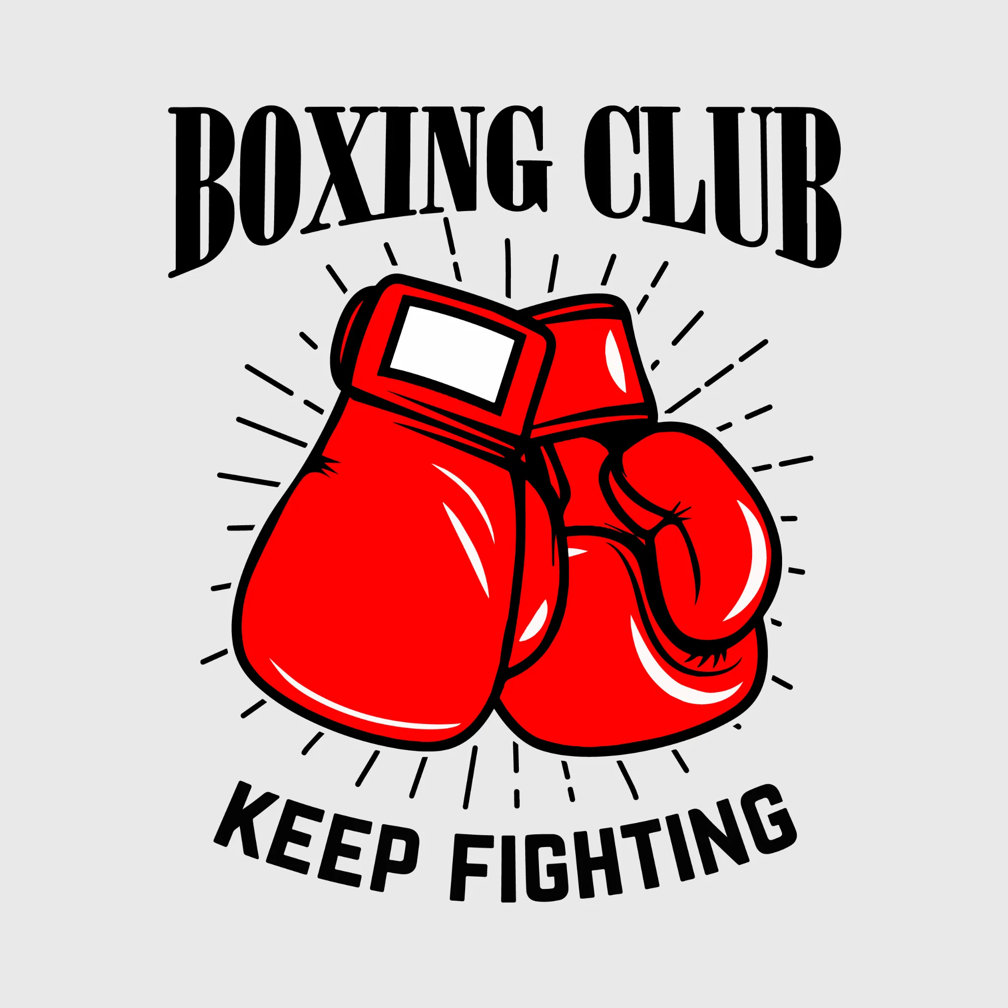Boxing Club Gloves Transfer