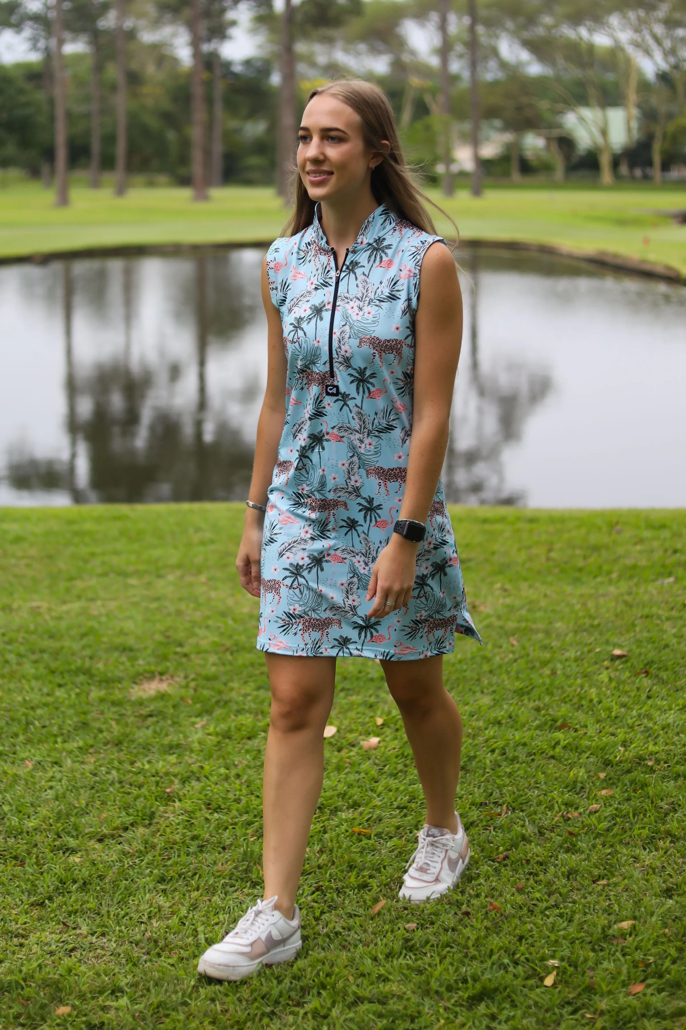 CA Funky Golf Dress | Tropical Turquoise