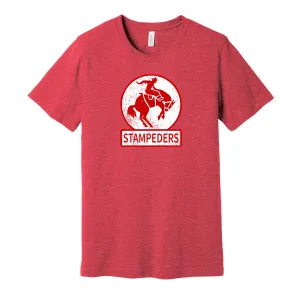 Calgary Stampeders Distressed Logo - Defunct Canadian Sports Team Shirt - Celebrate Calgary Hockey Heritage and History - Hyper Than Hype Shirts