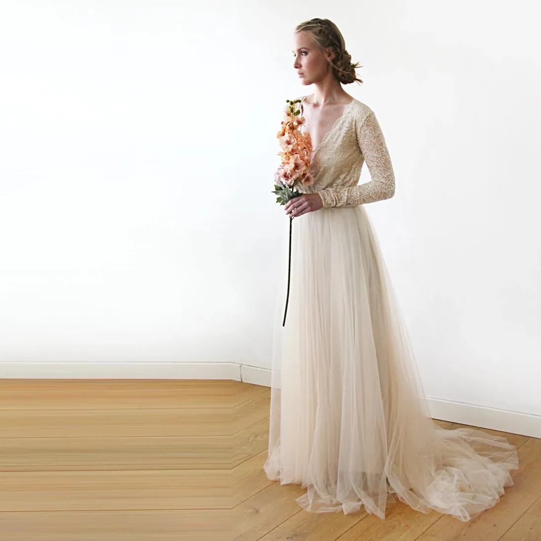 Champagne Train Dress #1164