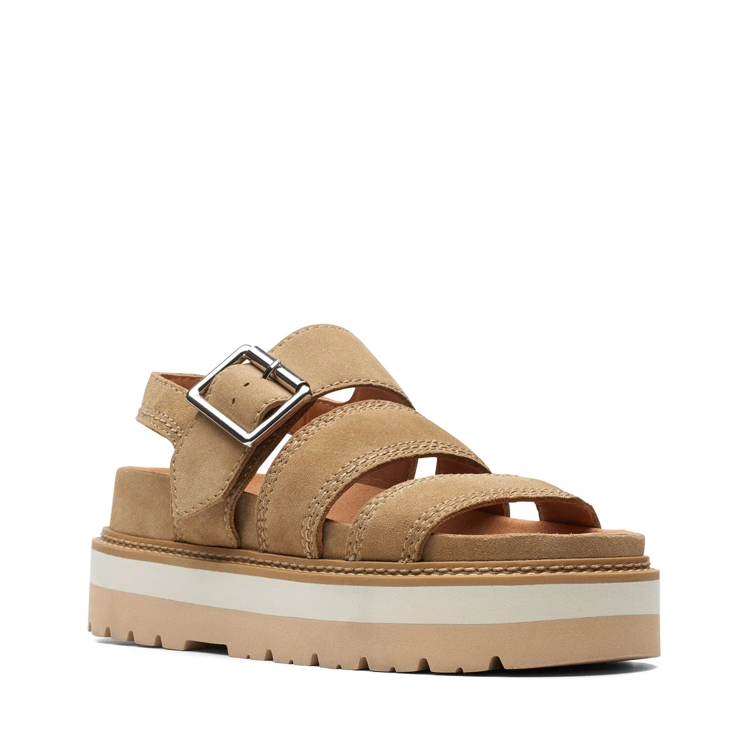 Clarks Orianna Over - Sandals - Dark Sand - 261715074 - D Width (Standard Fit)