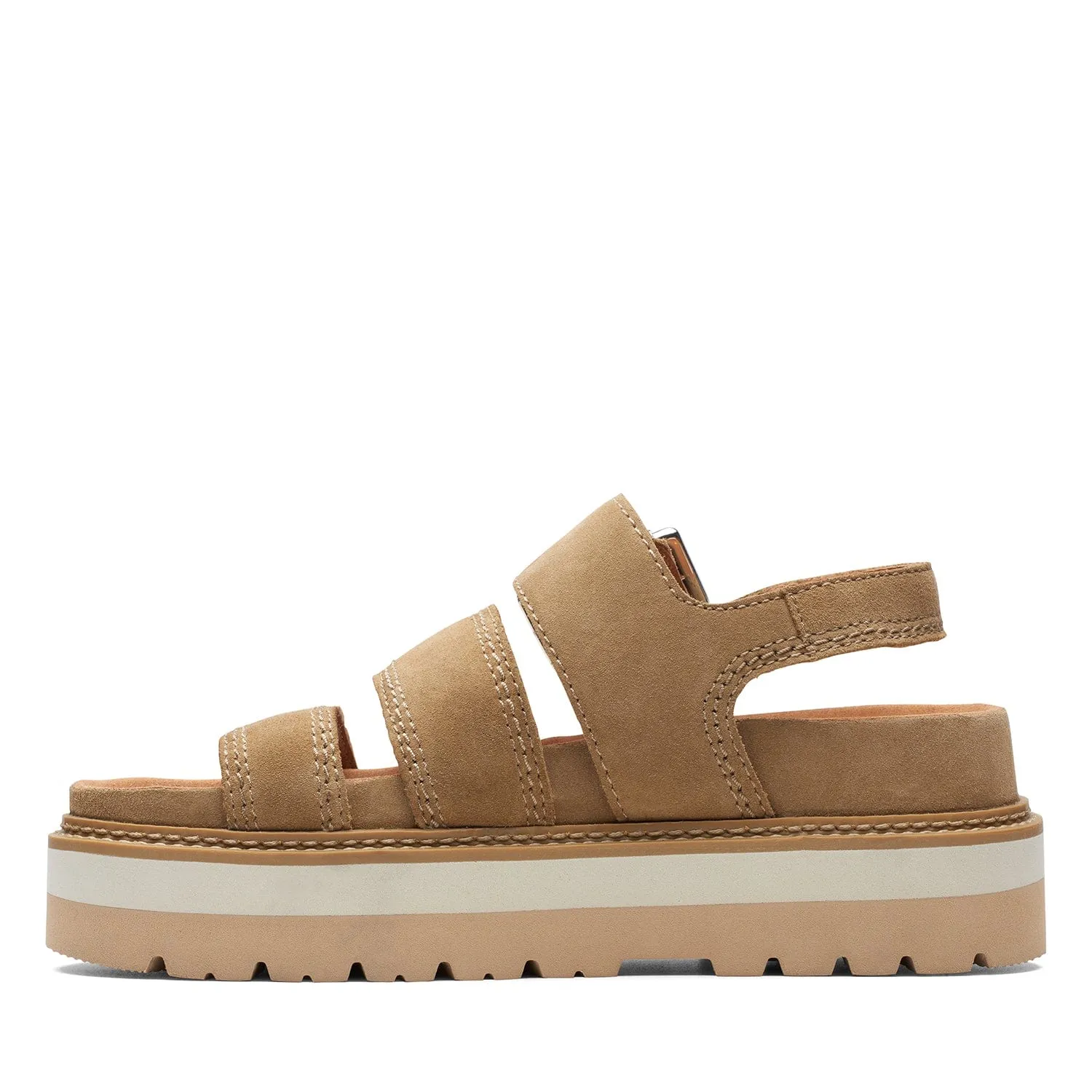 Clarks Orianna Over - Sandals - Dark Sand - 261715074 - D Width (Standard Fit)