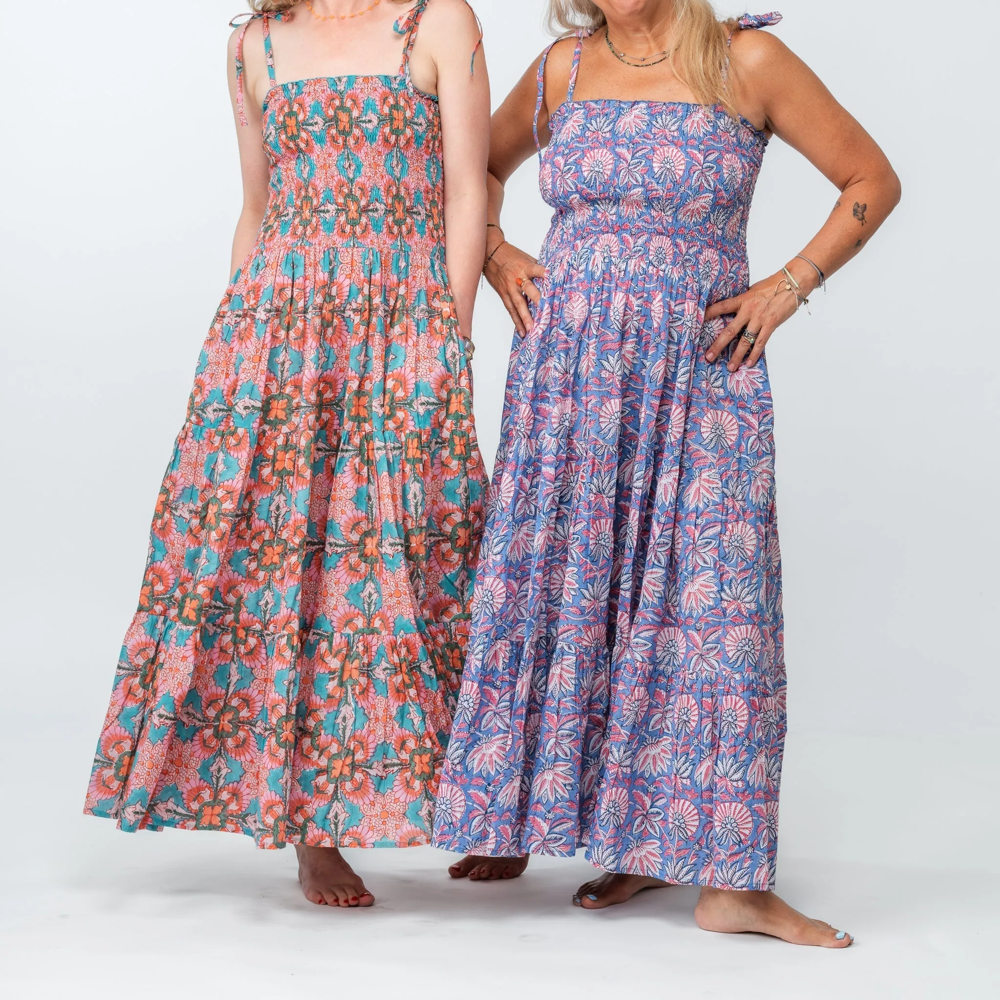 Colorful Halter Maxi Dress